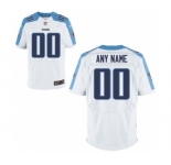 Men Nike Nfl Jerseys Tennessee Titans Customized Elite White Jersey