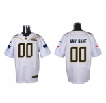 Nike New England Patriots Customized white 2016 Pro Bowl Men's Stitched Jerseys[Elite]