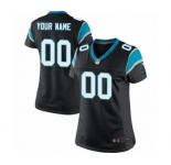 Women Nike Nfl Jerseys Carolina Panthers Customized Black Jersey