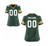 Women Nike Nfl Jerseys Green Bay Packers Customized Green Jersey