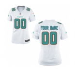 Women Nike Nfl Jerseys Miami Dolphins Customized White Jersey