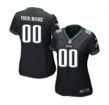 Women Nike Nfl Jerseys Philadelphia Eagles Customized Black Jersey