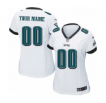 Women Nike Nfl Jerseys Philadelphia Eagles Customized White Jersey