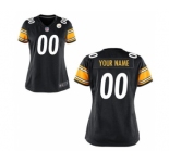 Women Nike Nfl Jerseys Pittsburgh Steelers Customized Black Jersey