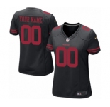 Women Nike Nfl Jerseys San Francisco 49ers Customized Black Jersey