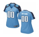 Women Nike Nfl Jerseys Tennessee Titans Customized Lt.Blue Jersey