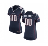Women Nike nfl jerseys New England Patriots Customized Blue Jersey