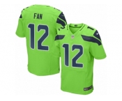 Men Nike Seattle Seahawks 12th Fan Elite Green Rush NFL Jerseys