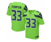 Men Nike Seattle Seahawks #33 Tedric Thompson Elite Green Rush NFL Jerseys