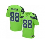 Men Nike Seattle Seahawks #88 Jimmy Graham Elite Green Rush NFL Jerseys