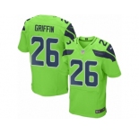 Men's Nike Seattle Seahawks #26 Shaquill Griffin Elite Green Rush NFL Jersey