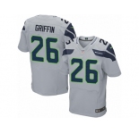 Men's Nike Seattle Seahawks #26 Shaquill Griffin Elite Grey Alternate NFL Jersey