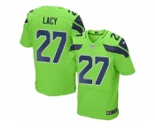 Men's Nike Seattle Seahawks #27 Eddie Lacy Elite Green Rush NFL Jersey
