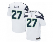 Men's Nike Seattle Seahawks #27 Eddie Lacy Elite White NFL Jersey
