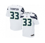 Men's Nike Seattle Seahawks #33 Tedric Thompson Elite White NFL Jersey