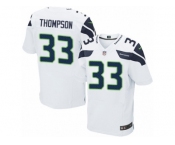 Men's Nike Seattle Seahawks #33 Tedric Thompson Elite White NFL Jersey