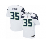 Men's Nike Seattle Seahawks #35 DeShawn Shead Elite White NFL Jersey