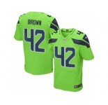 Men's Nike Seattle Seahawks #42 Arthur Brown Elite Green Rush NFL Jersey