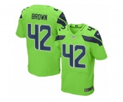 Men's Nike Seattle Seahawks #42 Arthur Brown Elite Green Rush NFL Jersey