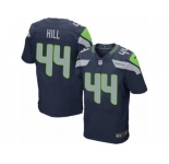 Men's Nike Seattle Seahawks #44 Delano Hill Elite Steel Blue Team Color NFL Jersey