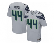 Men's Nike Seattle Seahawks #44 Tani Tupou Elite Grey Alternate NFL Jersey