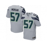 Men's Nike Seattle Seahawks #57 Mike Morgan Elite Grey Alternate NFL Jersey