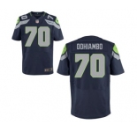 Men's Nike Seattle Seahawks #70 Rees Odhiambo Elite Blue Team Color NFL Jersey