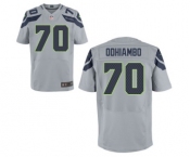 Men's Nike Seattle Seahawks #70 Rees Odhiambo Elite Grey Alternate NFL Jersey