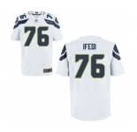 Men's Nike Seattle Seahawks #76 Germain Ifedi Elite White NFL Jersey