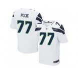 Men's Nike Seattle Seahawks #77 Ethan Pocic Elite White NFL Jersey
