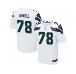 Men's Nike Seattle Seahawks #78 Bradley Sowell Elite White NFL Jersey