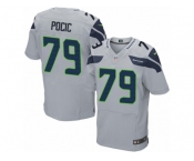Men's Nike Seattle Seahawks #79 Ethan Pocic Elite Grey Alternate NFL Jersey