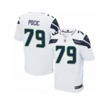 Men's Nike Seattle Seahawks #79 Ethan Pocic Elite White NFL Jersey