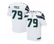 Men's Nike Seattle Seahawks #79 Ethan Pocic Elite White NFL Jersey