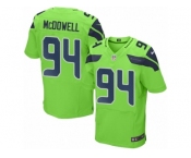 Men's Nike Seattle Seahawks #94 Malik McDowell Elite Green Rush NFL Jersey