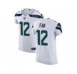 Nike Seattle Seahawks #12 Fan White Men Stitched NFL Vapor Untouchable Elite Jersey