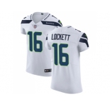 Nike Seattle Seahawks #16 Tyler Lockett White Men Stitched NFL Vapor Untouchable Elite Jersey
