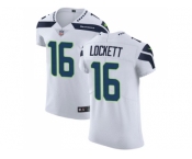 Nike Seattle Seahawks #16 Tyler Lockett White Men Stitched NFL Vapor Untouchable Elite Jersey