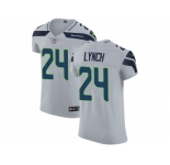 Nike Seattle Seahawks #24 Marshawn Lynch Grey Alternate Men Stitched NFL Vapor Untouchable Elite Jersey