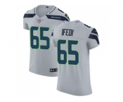 Nike Seattle Seahawks #65 Germain Ifedi Grey Alternate Men Stitched NFL Vapor Untouchable Elite Jersey