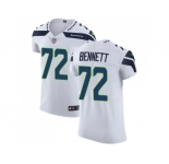 Nike Seattle Seahawks #72 Michael Bennett White Men Stitched NFL Vapor Untouchable Elite Jersey