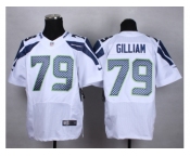 Nike Seattle Seahawks #79 gilliam white jerseys[Elite]