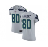 Nike Seattle Seahawks #80 Steve Largent Grey Alternate Men Stitched NFL Vapor Untouchable Elite Jersey