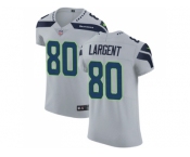Nike Seattle Seahawks #80 Steve Largent Grey Alternate Men Stitched NFL Vapor Untouchable Elite Jersey