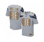 Nike Seattle Seahawks #88 Jimmy Graham Grey Alternate Men's Stitched NFL Elite Gold Jersey