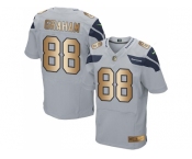 Nike Seattle Seahawks #88 Jimmy Graham Grey Alternate Men's Stitched NFL Elite Gold Jersey
