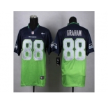 nike jerseys seattle seahawks #88 jimmy graham blue-green [Elite drift fashion][second version]