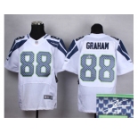 nike jerseys seattle seahawks #88 jimmy graham white [Elite][signature]