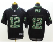 nike nfl jerseys seattle seahawks #12 fan Black[Elite Camo Fashion]
