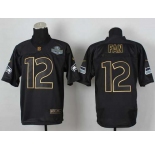 nike nfl jerseys seattle seahawks #12 fan black[Elite gold lettering fashion]